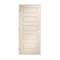 Codel Doors 24" x 80" x 1-3/8" Primed 5-Panel Rockport Molded Hollow Core 7-1/4" RH Prehung Door w/Black Hinges 2068MHCROCRH1D714 - alternate 1